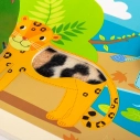 Bigjigs Toys Senzorické puzzle Džungľa