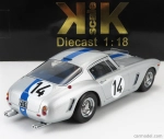 Kk-scale Ferrari 250gt Swb 3.0l V12 Team Noblet N 14 3rd 24h Le Mans 1961 P.noblet - J.guichet 1:18 Silver Blue