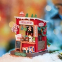 RoboTime 3D drevená skladačka Miniatúra domčeka Stánok s kakaom
