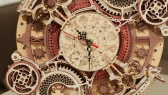 RoboTime 3D drevené mechanické puzzle hodiny s kalendárom - poškodený obal