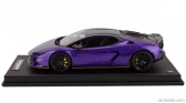 Mr-models Lamborghini Temerario Alleggerita Package 2024 - Con Vetrina - With Showcase 1:18 Viola Pasifae - Fialová