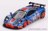 Mini-gt Mclaren F1 Gtr 6.1l V12 Team Gulf Racing N 33 24h Le Mans 1996 Jyrki Juhani Lehto - Ray Bellm - James Weaver 1:64 Blue Orange