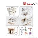 Cubicfun Puzzle 3d z peny Arco Di Trionfo Parigi cm. 26x20x18 - 26 Pezzi - 26 dielikov /