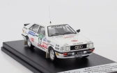 Trofeu Audi Quattro Coupe N 17 Rally Portogallo 1987 Georg Fischer - Thomas Zeltner 1:43 Bílá