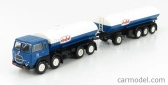 Brekina plast Fiat 690 Millepiedi Tanker Truck Olio Fiat 1960 1:87 Modrá Černá Bílá