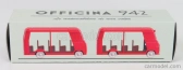 Officina-942 Fiat 1100 Elr Autotreno Visitatori Fiera Del Levante Carrozzeria Romanazzi 1953 1:76 červená