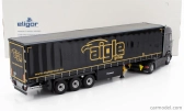 Eligor DAF Xg Truck Cassonato Remorque Tautliner Aigle Group 2022 1:43 Black Yellow
