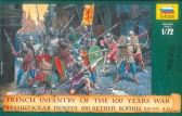 Zvezda figurky AoB - francouzská pěchota 100 letá válka (1:72)