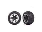 Traxxas koleso 2.8", disk RXT čierny/polomatný chrom, pneu Alias (2) (2WD zadné)