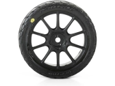 Kolesá Pro-Line 1:14 s pneumatikami Vector, čierny disk Mach 10 H12mm (4): Typhon Grom