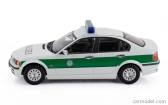 BMW radu 3 (e46) Polizei 1999 v mierke 1:18 bielo-zelená