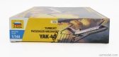 Zvezda Jakovlev Jak-40 Turbojet Osobné lietadlo Lietadlo 1968 1:144 /