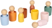 small foot Montessori triediace tégliky s figúrkami