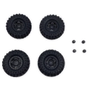 HBP240506 - 1.2inch Deep Star Wheel 68mm Mudder-XL Tire Set ( Black )