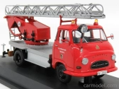 Schuco Hanomag Garant Fire Engine With Scala - Fw Drehleiter 1:43 Červená Stříbrná