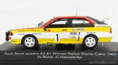 Cmr Audi Sport Quattro A2 Team Audi Sport (night Version) N 1 Winner Rally Montecarlo 1984 Walter Rohrl - Christian Geistdorfer 1:43 Bílá Žlutá