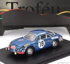 Trofeu Renault Alpine A110 1300 N 18 3rd Rally Montecarlo 1970 Jean Pierre Nicolas - Claude Roure 1:43 Blue