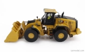 Dm-models Caterpillar Cat982xe Ruspa Gommata - Scraper Tractor Wheel Loader 1:50 Žlutá Černá