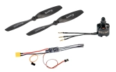 Kombinovaná sada Telemetr. regul. HOTT 35Amp SBEC + Ultra 2812-1200Kv lev. (CCW) + 2 vrtule