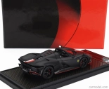 Bbr-models Ferrari Daytona Sp3 Serie Icona Open Roof Principato Di Monaco Livery N 16 Osobný automobil Charles Leclerc 2022 1:43 Matt Black