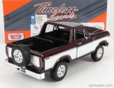 Motor-max Ford usa Bronco Hard-top Open 1978 1:24 Burgundská Bílá