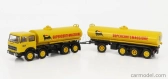 Brekina plast Fiat 691 Millepiedi Tanker Truck Agip Supercortemaggiore 1961 1:87 Žlutá Černá