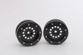 Kovové Beadlock CNC disky 1,9 PT Bullet Black/Black, 2 ks