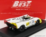 Najlepší model Porsche 908/2 Flunder Spider N 26 Targa Florio 1970 G.larrousse - R.lins 1:43 Biela červená žltá