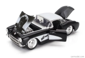 Jada Chevrolet Corvette s postavičkou Wolfmana 1957 1:24 čierna biela