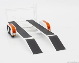 Gmp Accessories Carrello Trasporto Auto 2-assi - Car Transporter Trailer Ycid 1:18 Červená Stříbrná