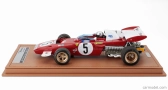 Tecnomodel Ferrari F1  312b2 N 5 German Gp (with Pilot Figure) 1971 Mario Andretti - Con Vetrina - With Showcase 1:18 Červená Bílá