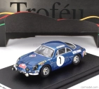 Trofeu Renault Alpine A110 1300 N 1 Rally Montecarlo 1970 Jean Claude Andruet - Patrice Ecot 1:43 Blue
