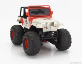 Jada Jeep Wrangler Sea And Water Land Open 2015 - Jurský svet 1:16 Bielo-červená