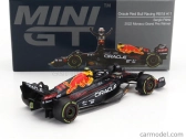 Mini-gt Red bull F1  Rb18 Team Oracle Red Bull Racing N 11 Winner Monaco Gp 2022 Sergio Perez 1:64 Matná Modrá Žlutá Červená
