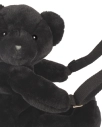 Doudou Plyšová taška přes rameno Medvídek černý 30 cm