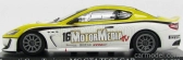 Minichamps Maserati Granturismo Mc Gt4 Coupe N 16 Trofeo Granturismo Mc 2010 Necchi 1:43 bielo žltá