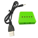 Nabíjačka USB 5x slot pre Li-Pol batérie 3.7V