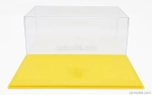 Vetrina zobrazovací box Vetrina zobrazovací box Box pre 1/18 Základňa v Plastica Gialla - plastová kožená základňa žltá - dĺžka cm 33,5 X šírka cm 17,3 X výška cm 13,0 (výška interiéru cm 11,0) 1:18 Plastový displej - žltý