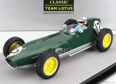Tecnomodel Lotus F1  16 N 12 Dutch Gp  (with Pilot Figure) 1959 Innes Ireland 1:18 Britská Závodní Zelená Stříbrná