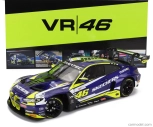 Minichamps BMW radu 4 M4 Gt3 Team Wrt N 46 Víťaz Gtwce Gt World Challenge Europe Sprint Cup Misano Taliansko 2023 - Valentino Rossi - Maxime Martin 1:18 Fialová Žltá Čierna