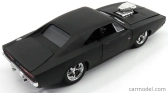 Jada Dodge Set 4x Dom's Dodge Charger R/t 1970 - Fast & Furious 7 1:24 Matt Black