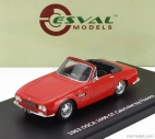 Esval model Osca 1600gt Fissore Cabriolet Open 1963 1:43 Červená Černá