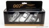 Corgi Aston martin Set 3x 007 James Bond - Db5 1965 Goldfinger - V12 Vanquish Die Another Day La Morte Puo' Attendere - Dbs 2008 Casino Royale 1:50 Grey Silver