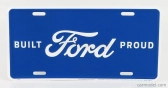 Edicola Accessories Funny Metal Plate - Ford Logo Built Proud 1:1 Modrá Bílá