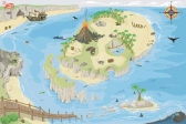 Le Toy Van Hrací koberec PLAYMAT pirátsky ostrov 80x120cm