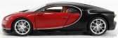 Welly Bugatti Chiron Le Patron 2016 1:24 Italská Červená - Černá Nokturno