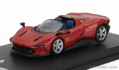 Edicola Ferrari Daytona Sp3 Open Roof 2021 - Con Vetrina - With Showcase 1:64 Rosso Corsa - Červená