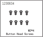 Button Head Screw M2*4 (8)
