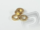 Podložka 5x10x3mm, (mosazné/4ks.)