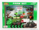Maisto Fendt Farm Set 209 Vario Tractor With Accessories 2022 1:64 zelená